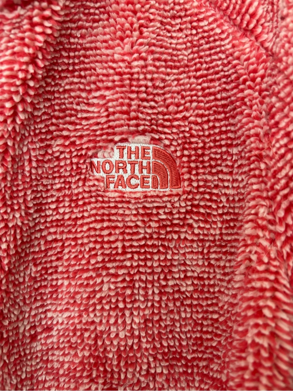 The North Face Soft Fleece Zip Up Jacket Coral Pink Women’s Size S Winter Cold - Picture 3 of 8